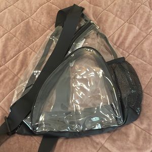 Transparent Black Sling Bag